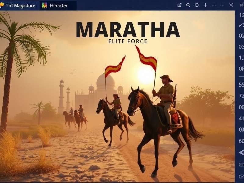 Maratha Elite Force gameplay screenshot showing historical battle